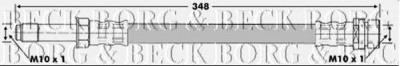 BORG & BECK bbh6664 -  Тормозной шланг